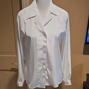 Classic White Button-Down Shirt for Women